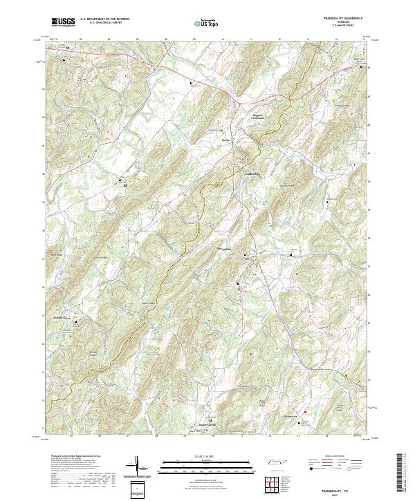 USGS Topographic Map – Tranquillity