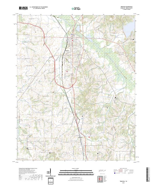 USGS Topographic Map – Trenton