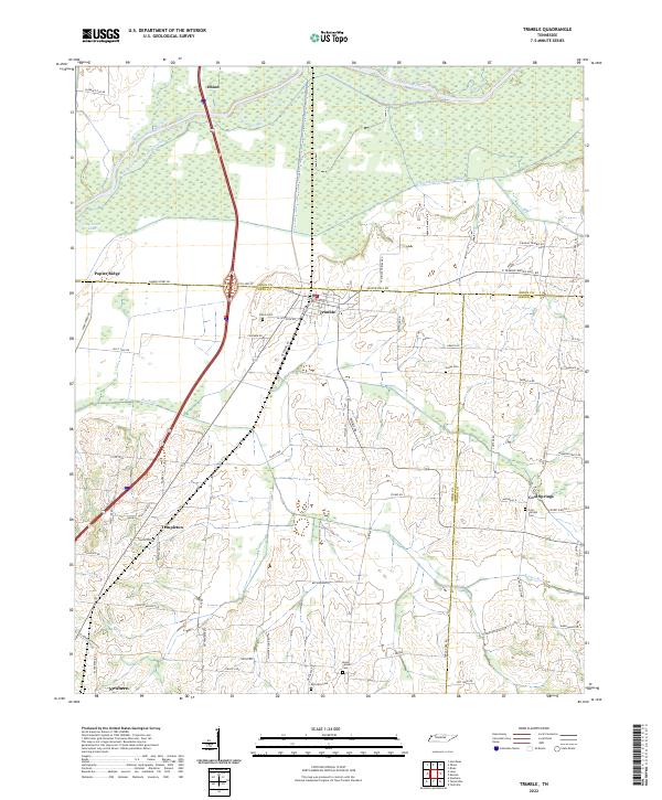 USGS Topographic Map – Trimble
