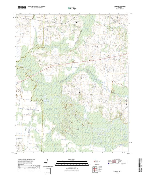 USGS Topographic Map – Turnpike