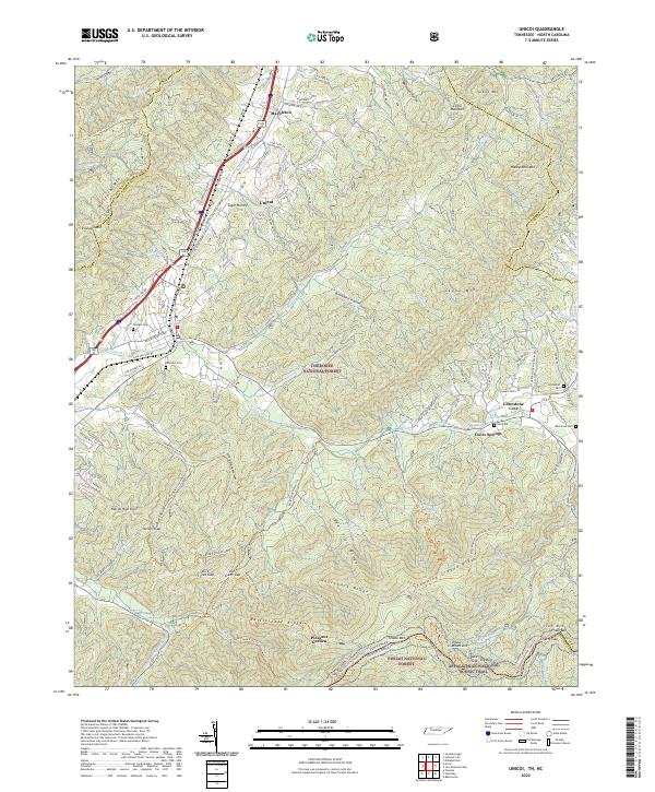 USGS Topographic Map – Unicoi