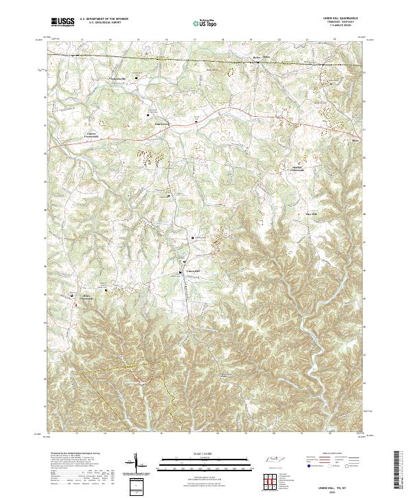 USGS Topographic Map – Union Hill