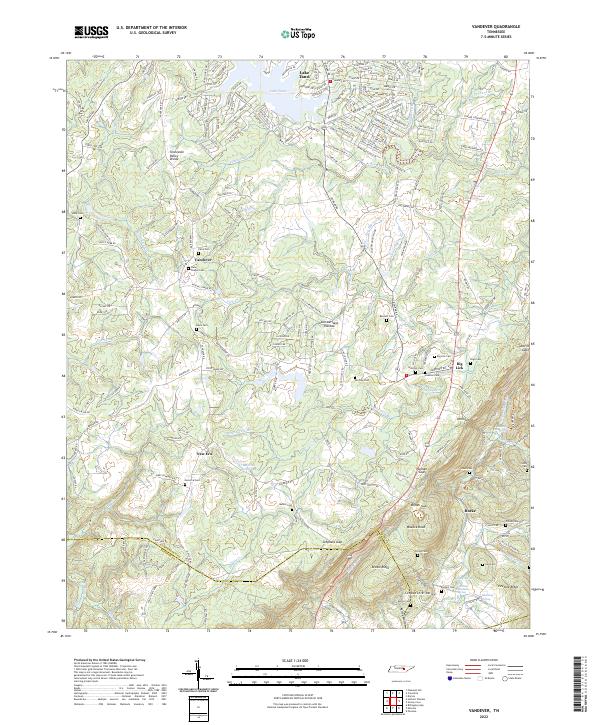 USGS Topographic Map – Vandever