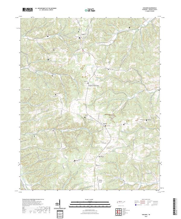 USGS Topographic Map – Vanleer