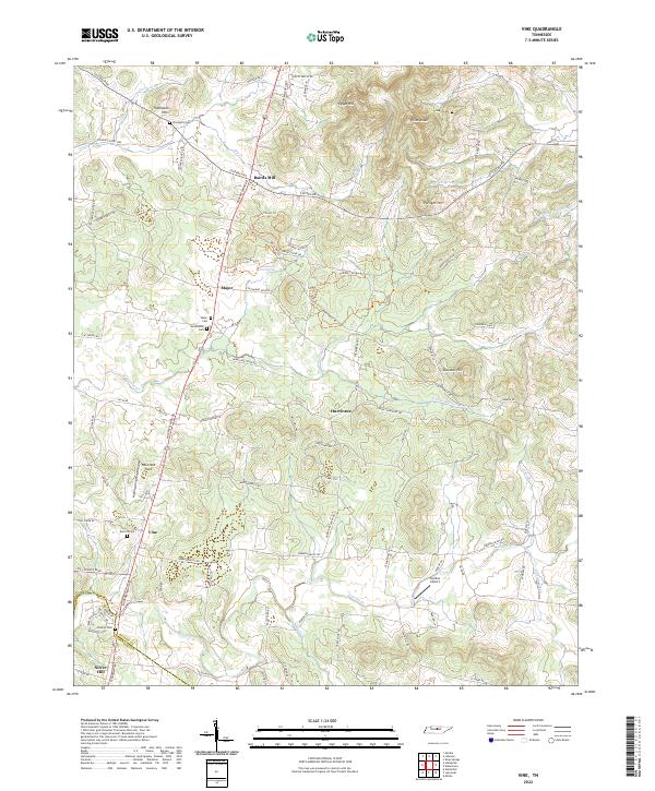 USGS Topographic Map – Vine