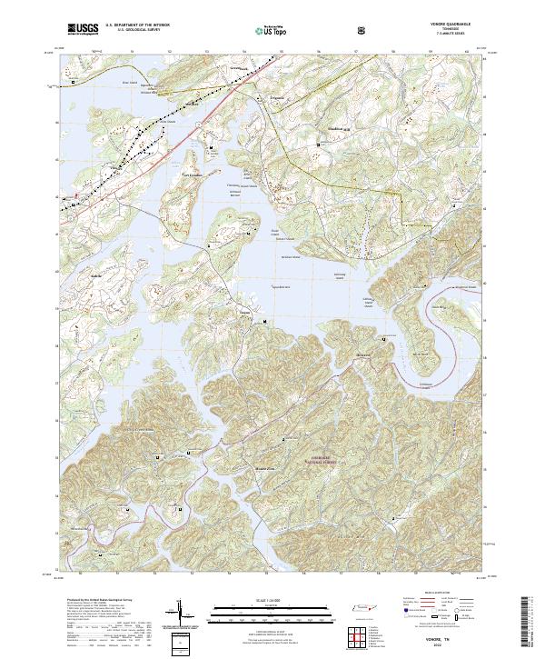 USGS Topographic Map – Vonore