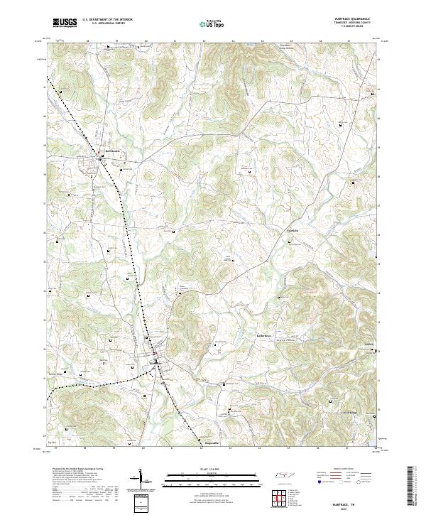 USGS Topographic Map – Wartrace