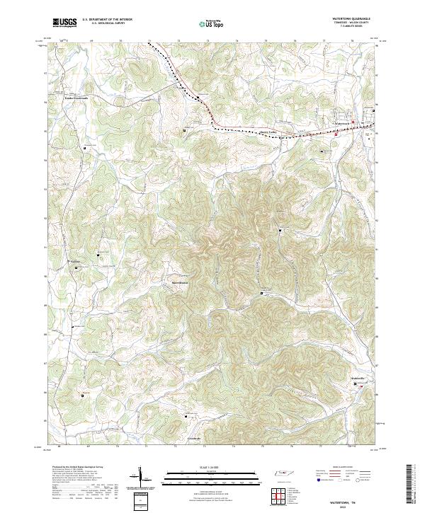USGS Topographic Map – Watertown