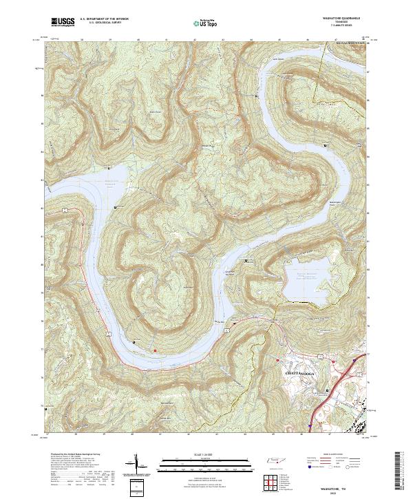 USGS Topographic Map – Wauhatchie