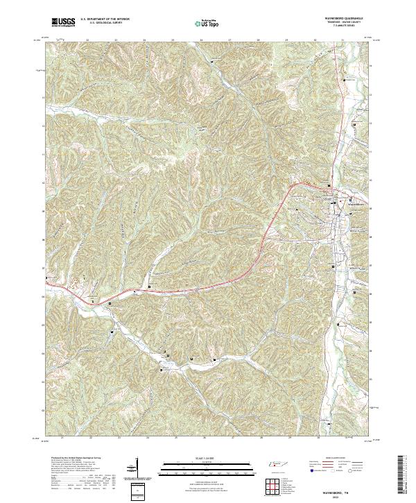 USGS Topographic Map – Waynesboro