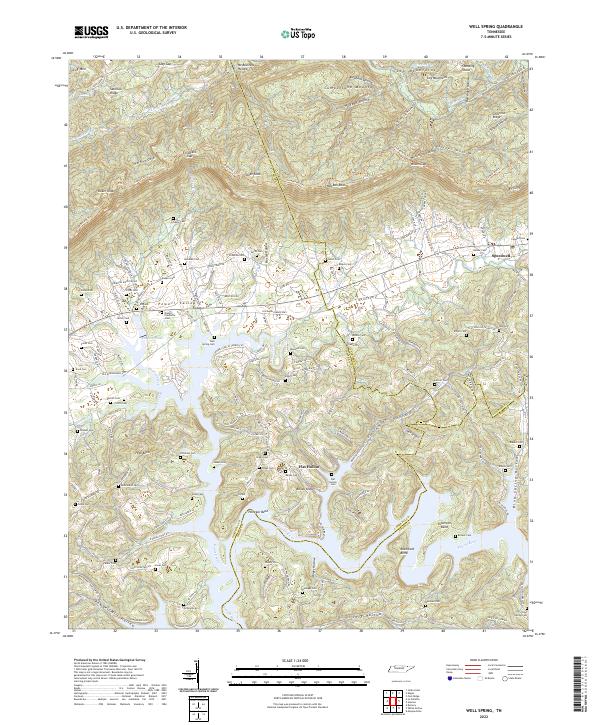 USGS Topographic Map – Well Spring