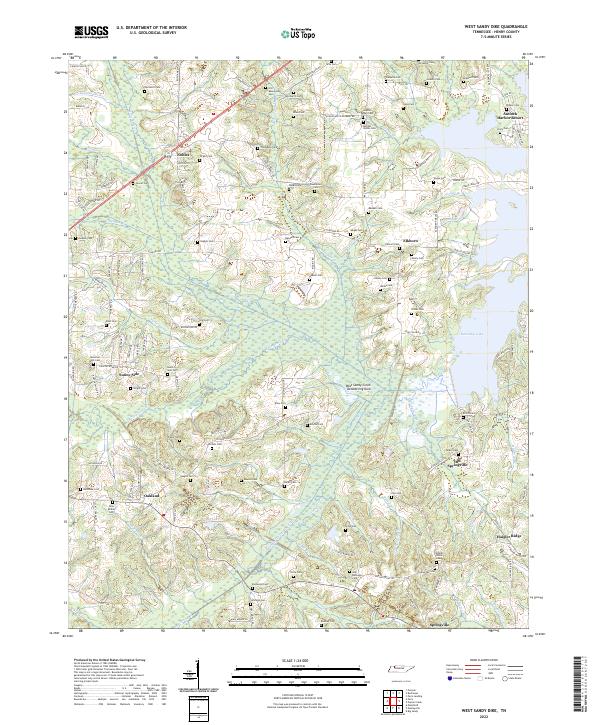 USGS Topographic Map – West Sandy Dike