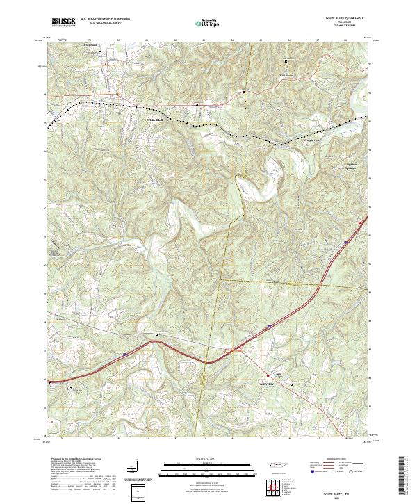 USGS Topographic Map – White Bluff