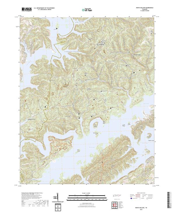 USGS Topographic Map – White Hollow