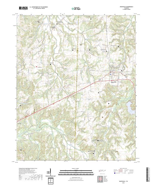 USGS Topographic Map – Whiteville