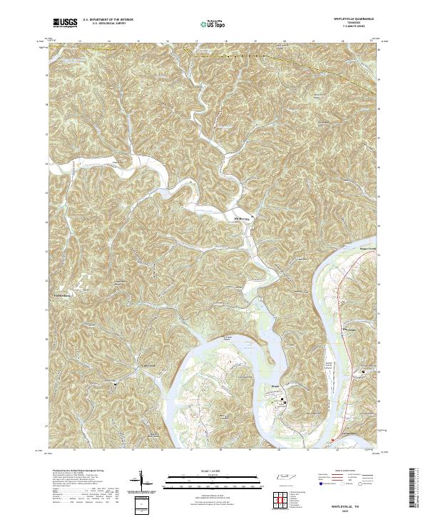 USGS Topographic Map – Whitleyville