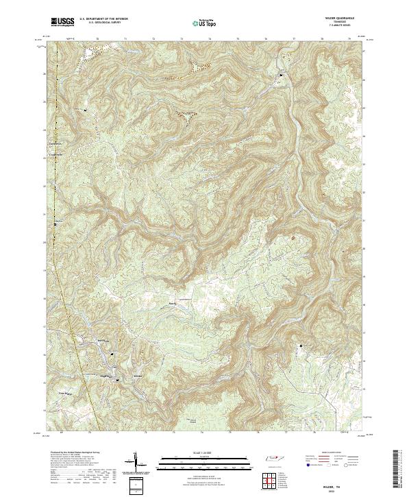 USGS Topographic Map – Wilder