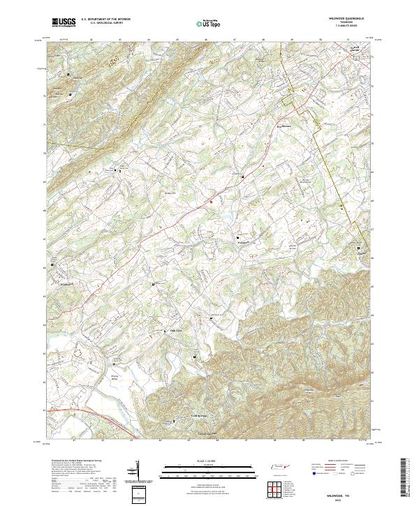 USGS Topographic Map – Wildwood