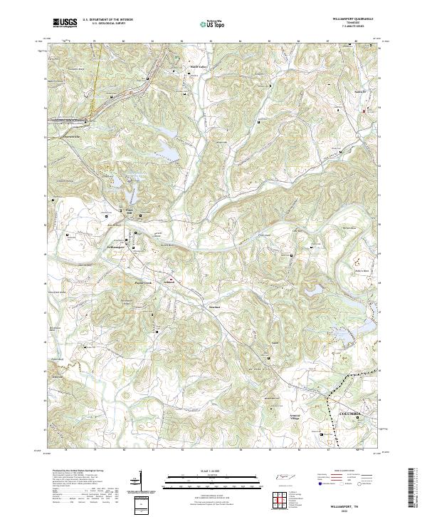 USGS Topographic Map – Williamsport