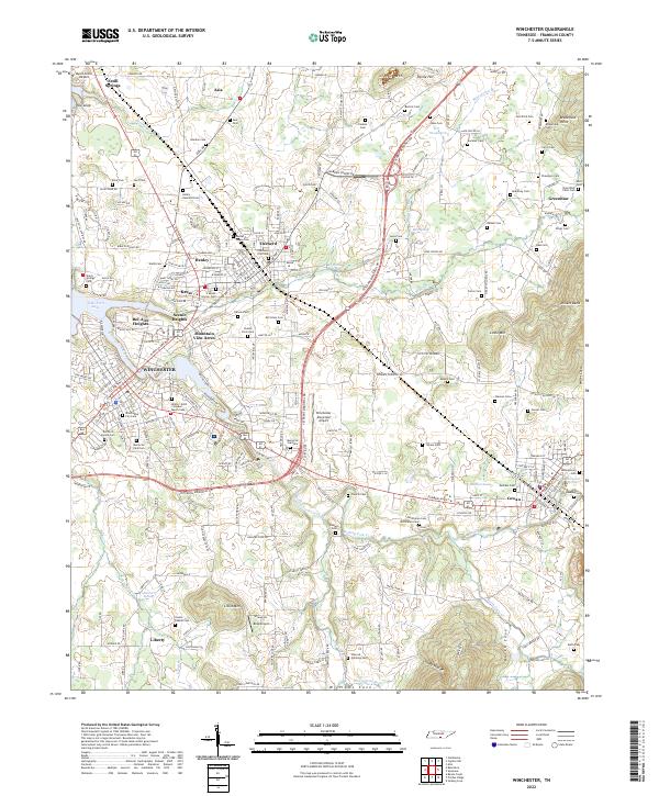 USGS Topographic Map – Winchester