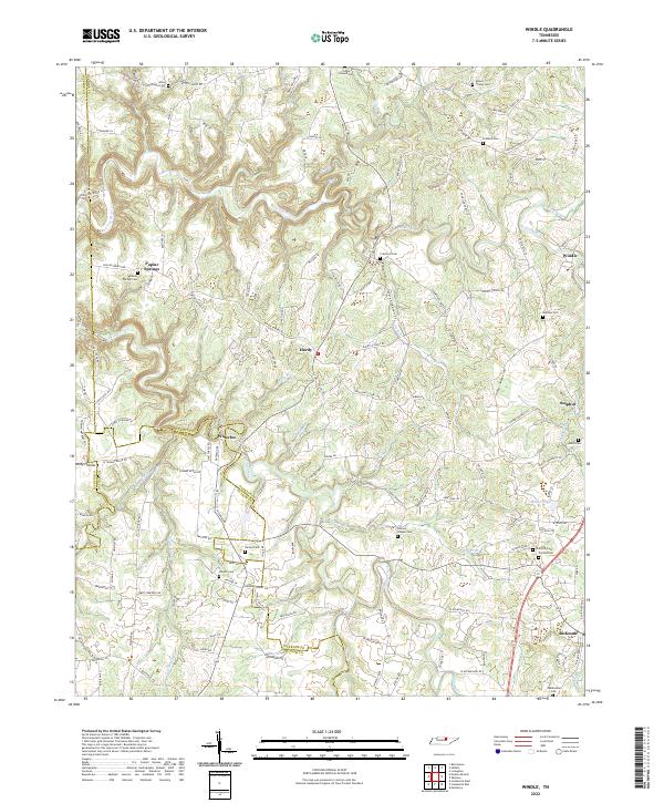 USGS Topographic Map – Windle