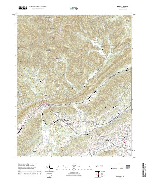 USGS Topographic Map – Windrock