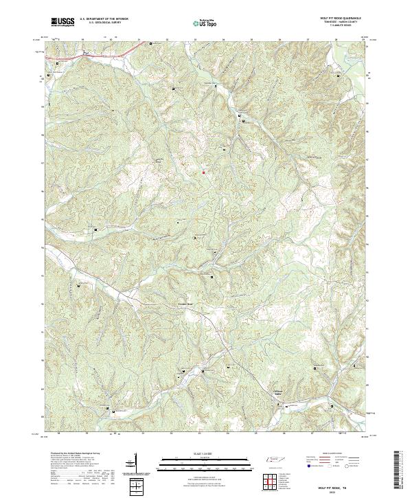 USGS Topographic Map – Wolf Pit Ridge