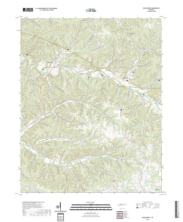 USGS Topographic Map – Woolworth