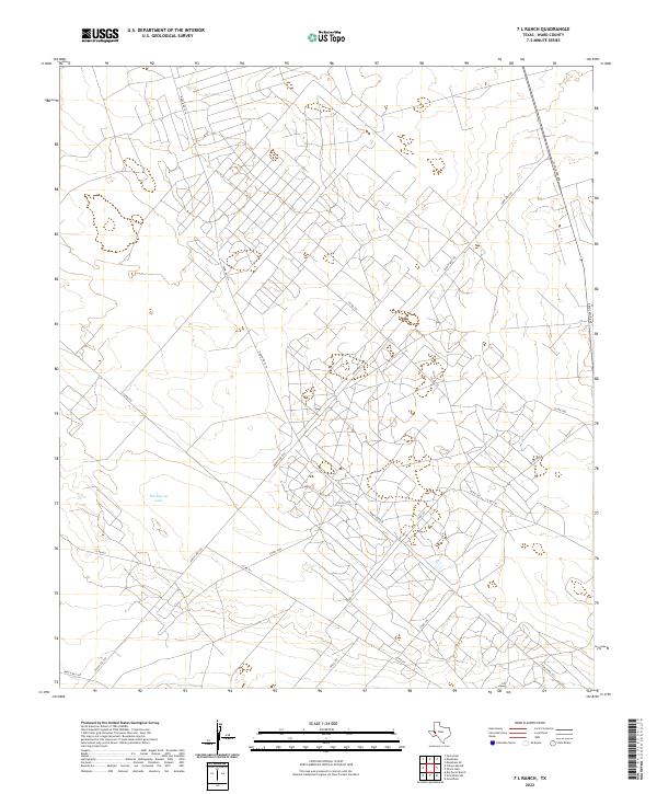 USGS Topographic Map – 7 L Ranch