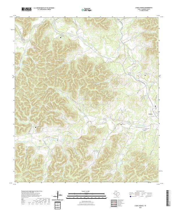 USGS Topographic Map – A Bar A Ranch