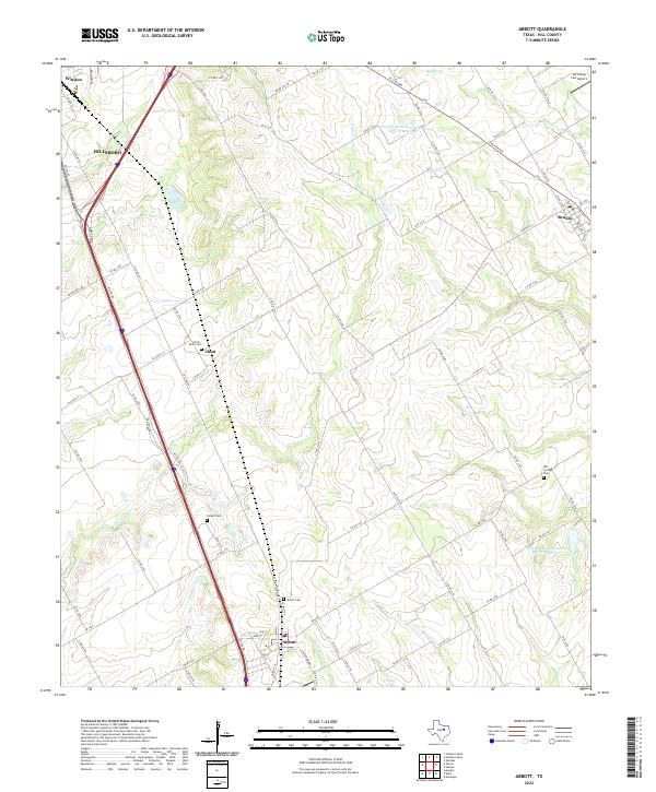 USGS Topographic Map – Abbott