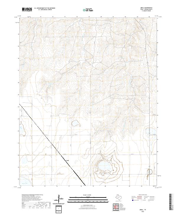 USGS Topographic Map – Abell