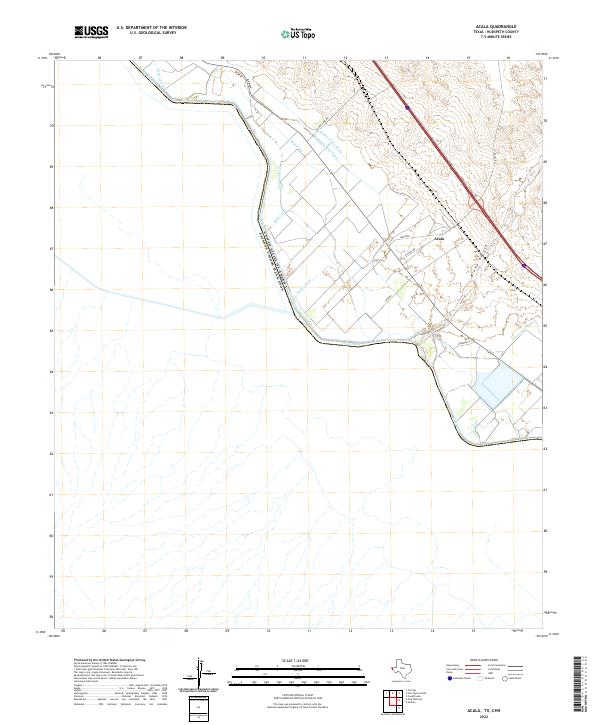 USGS Topographic Map – Acala