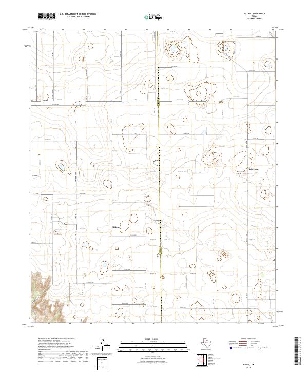 USGS Topographic Map – Acuff