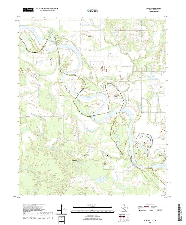USGS Topographic Map – Acworth