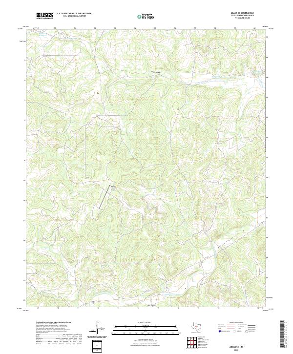 USGS Topographic Map – Adams SE