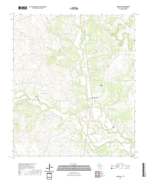 USGS Topographic Map – Adamsville