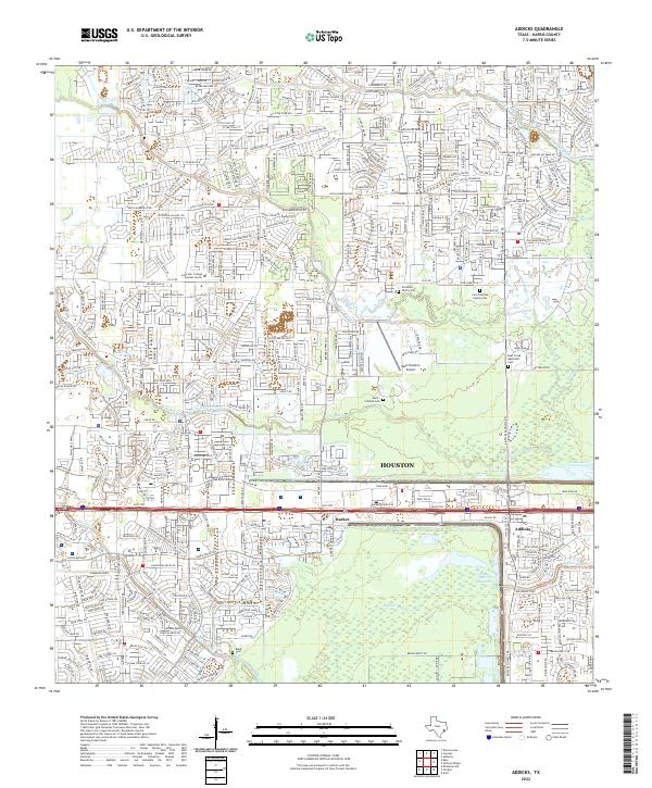 USGS Topographic Map – Addicks