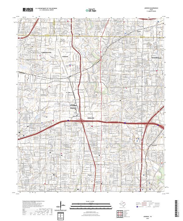 USGS Topographic Map – Addison