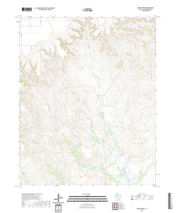 USGS Topographic Map – Adobe Creek