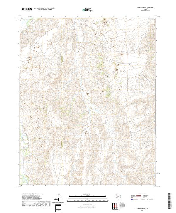 USGS Topographic Map – Adobe Creek SE