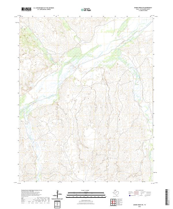 USGS Topographic Map – Adobe Creek SW