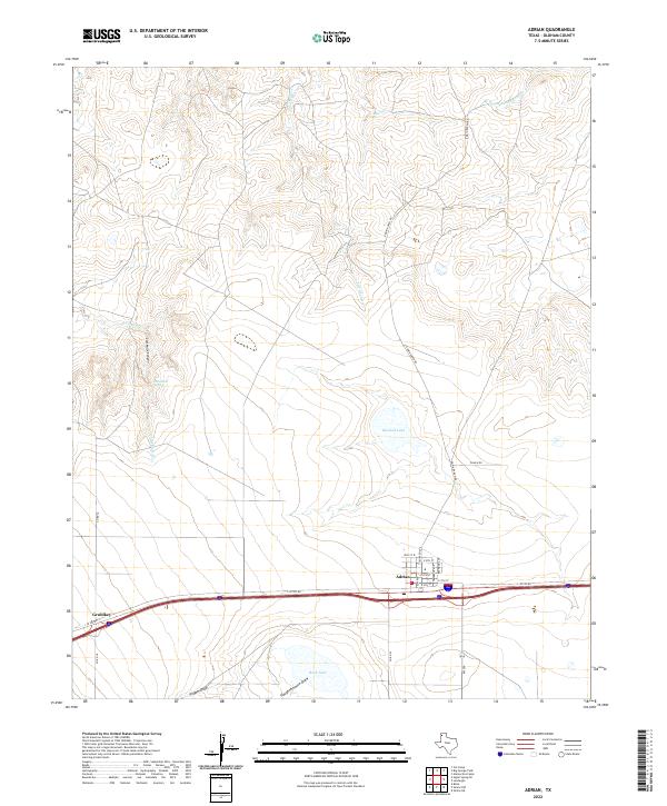 USGS Topographic Map – Adrian