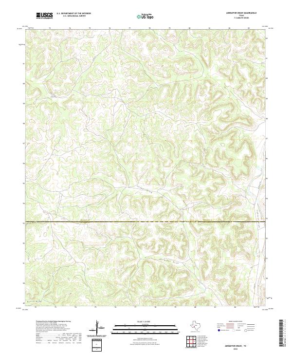 USGS Topographic Map – Aermotor Draw