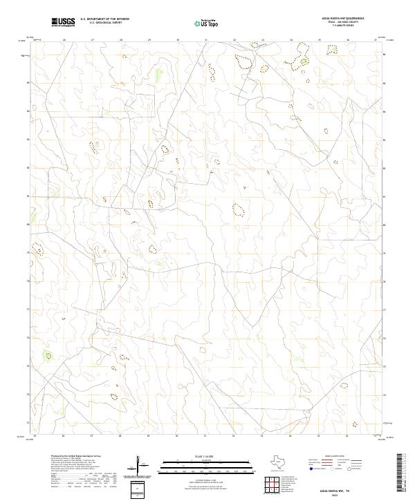USGS Topographic Map – Agua Nueva NW