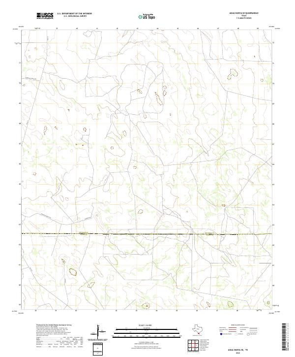 2022 Map of Agua Nueva SE, 2022 Print