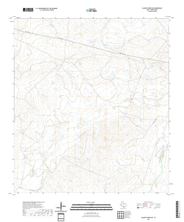 USGS Topographic Map – Alamito Creek NE
