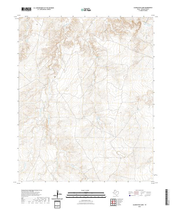 USGS Topographic Map – Alamocitos Camp