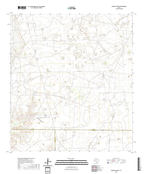 USGS Topographic Map – Albercas Ranch