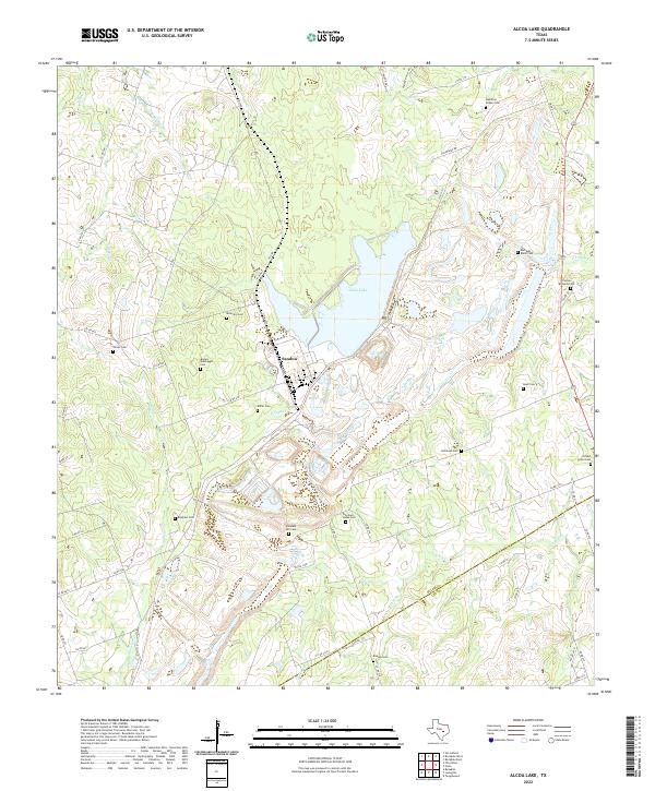 USGS Topographic Map – Alcoa Lake